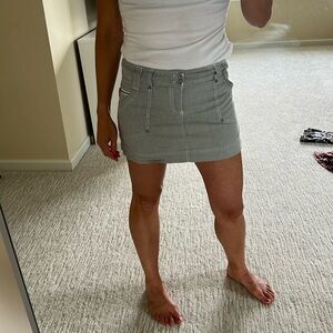 Striped mini skirt